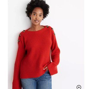 NEW Madewell Calloway Boatneck Pullover Sweater S